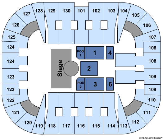EagleBank Arena American Idol Seating Chart